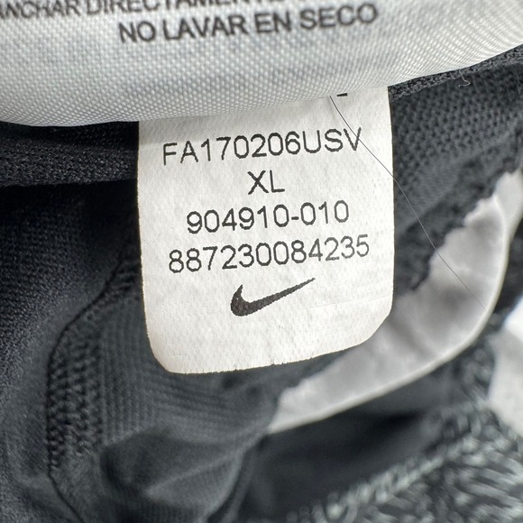 Nike Dri Fit Womens Black Athletic Running Shorts XL Patterned 904910-00 - Picture 7 of 8